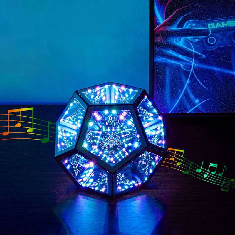 Infinity Dodecahedron Magic Table Lamp - Dodecahedron