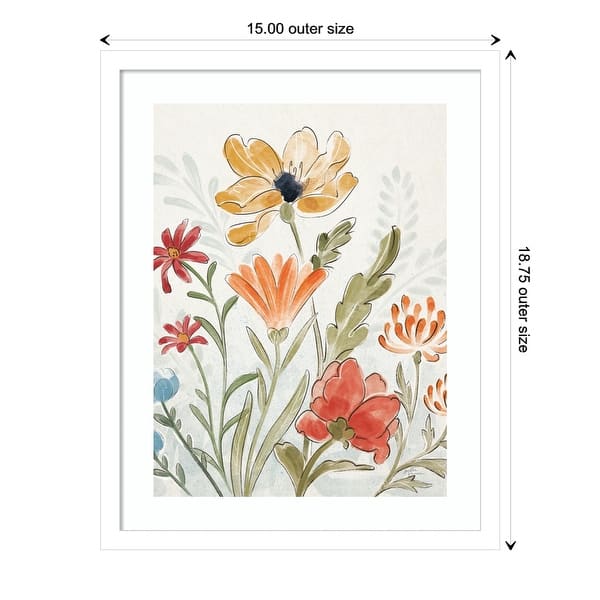 dimension image slide 3 of 12, Spiced Petals III (Flower) by Janelle Penner Framed Wall Art Print