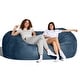 preview thumbnail 42 of 49, Jaxx 7ft Oversized Bean Bag Couch – Extra Large 3-Seat Floor Sofa with Washable Cover Play Rooms, Living Rooms & Basements