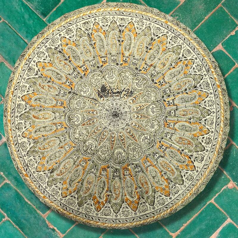 Lush Floral Block Print Vegetable Dye Cotton Table Linen Collection