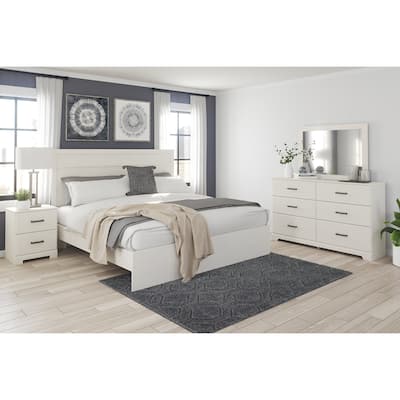 Signature Design by Ashley Stelsie White Bedroom Mirror - 42"W x 2"D x 31"H