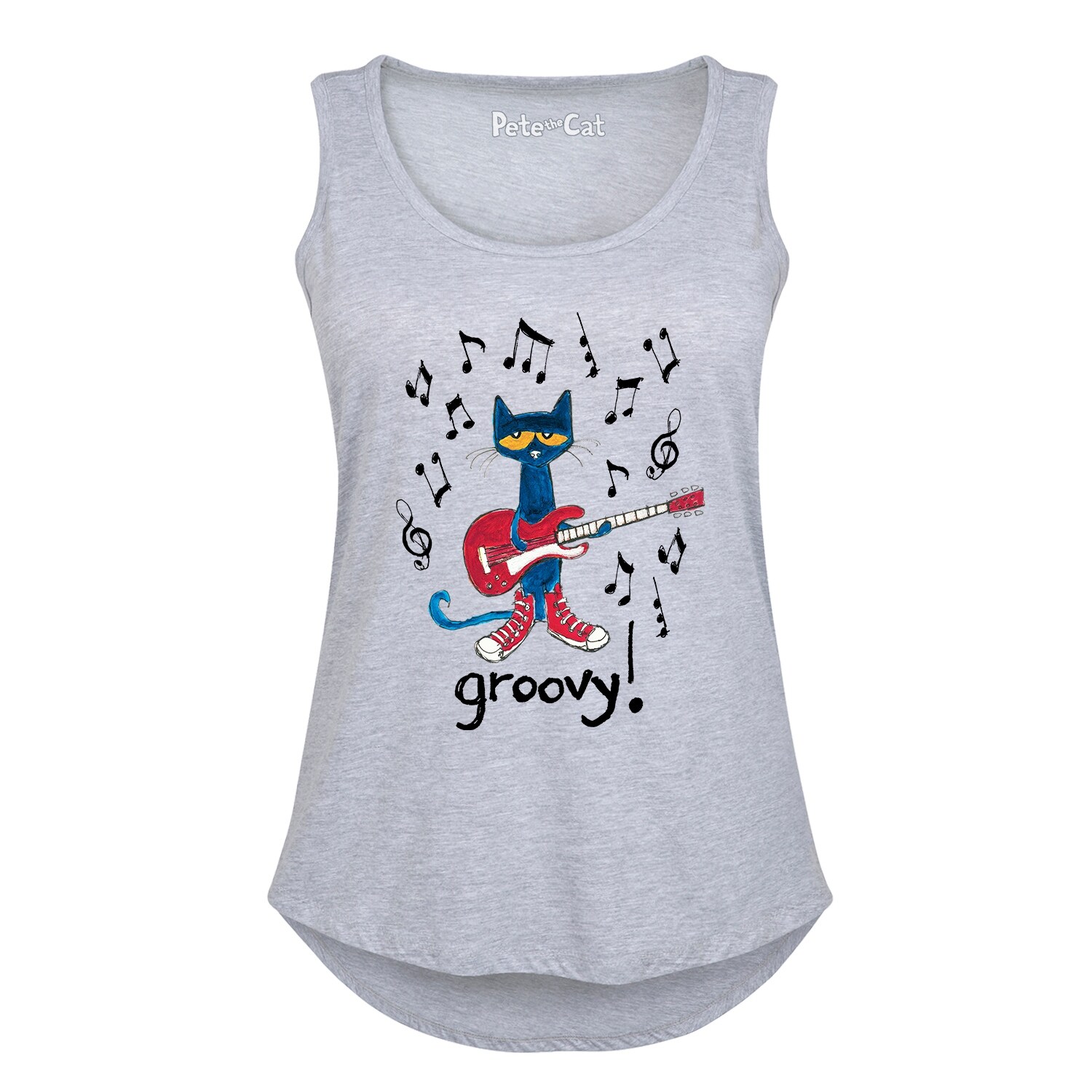 Shop Pete The Cat Guitar Groovy Ladies Plus Size Tank