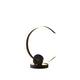 13.25" in Modern C Shape LED Red Table Lamp