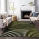 preview thumbnail 7 of 47, Machine Washable Indoor/ Outdoor Abstract Stripe Chantille Rug