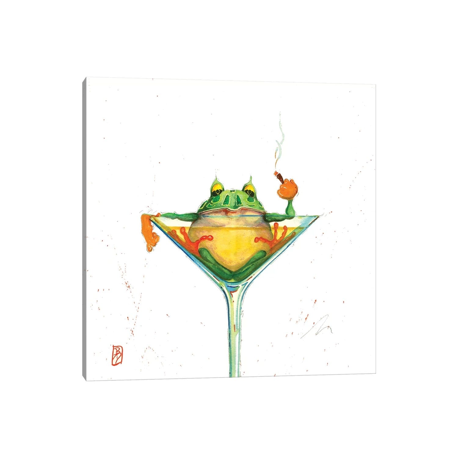 iCanvas "What" by Barton DeGraaf Canvas Print