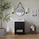preview thumbnail 61 of 71, Ancerre Designs Momo Bathroom Vanity Set 24" - Black Oak