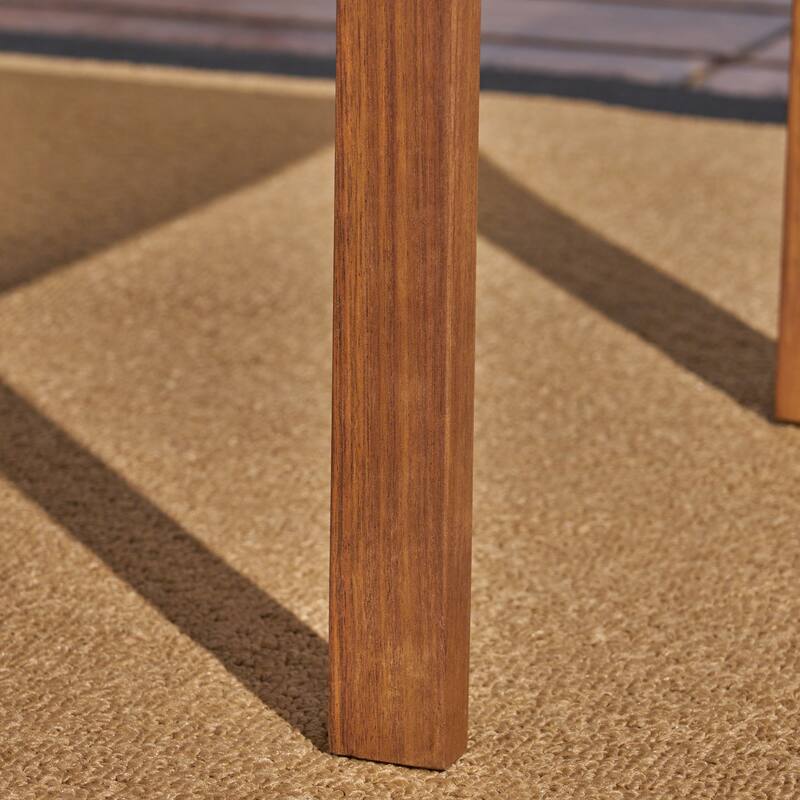 Roomfitters Leah 3-Piece Outdoor Chat Set, Patio Conversation Chairs with Side Table for Garden or Deck, Brown