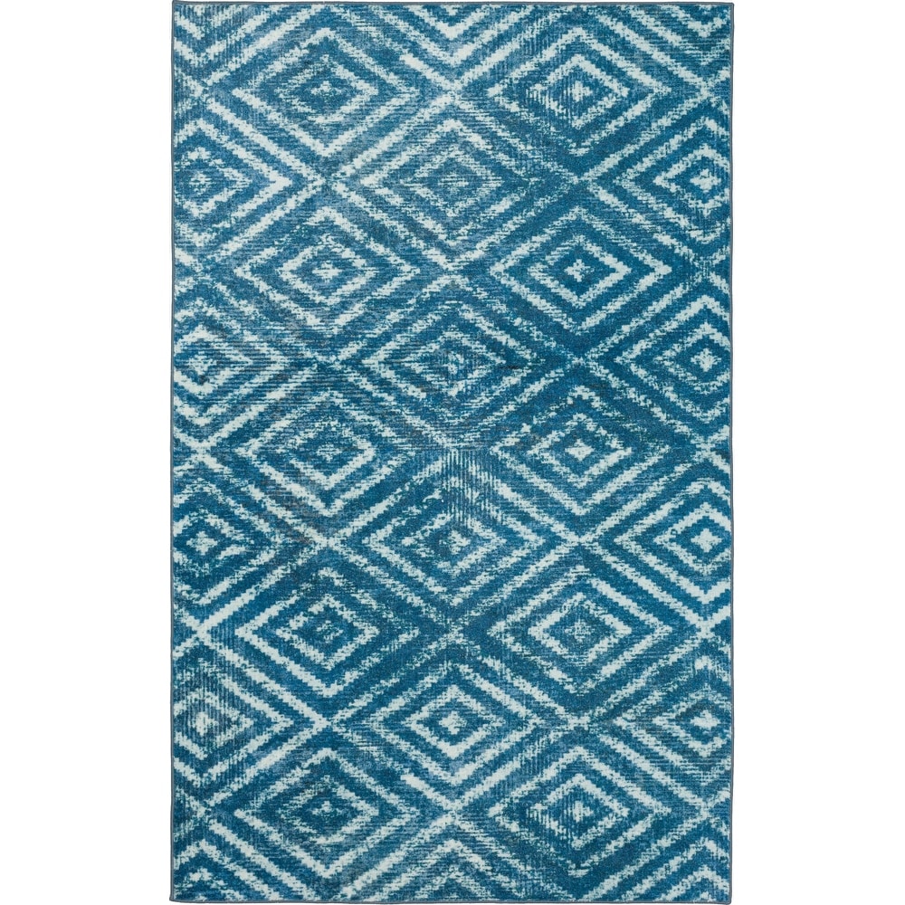 Mohawk Prismatic Dotted Ogee 8' x 10' Area Rug - Navy