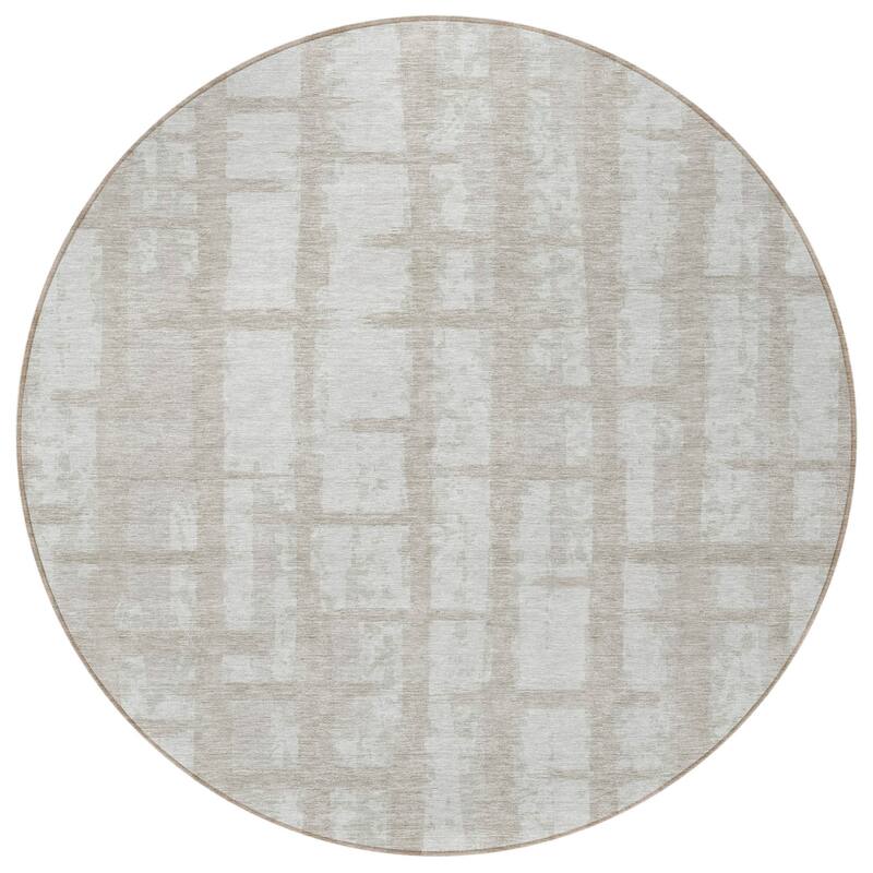 HomeRoots Striped Transitional Rectangle Outdoor Rug