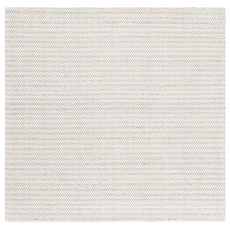 SAFAVIEH Marbella Gerli Wool Rug - 4' Square - Light Brown/Ivory