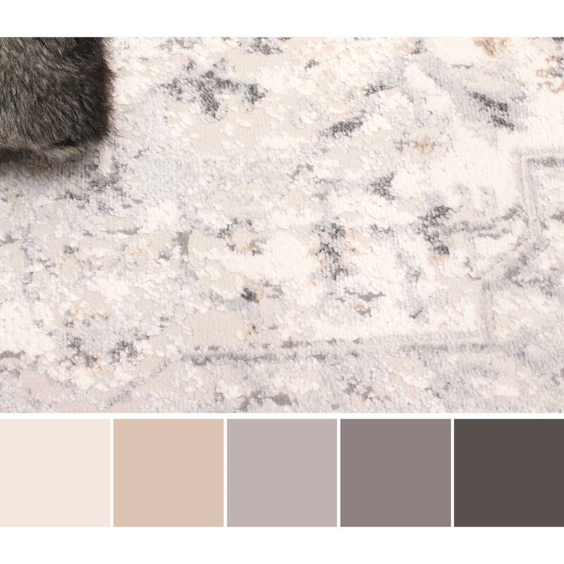 ECARPETGALLERY Machine Made Mira Grey Area Rug