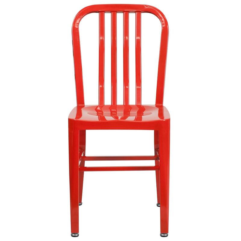 Metal Indoor-Outdoor Chair - 15.5"W x 20"D x 33.25"H