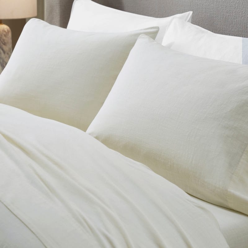 Superior Chloe 100% Cotton Percale Linen Texture Sheet Set