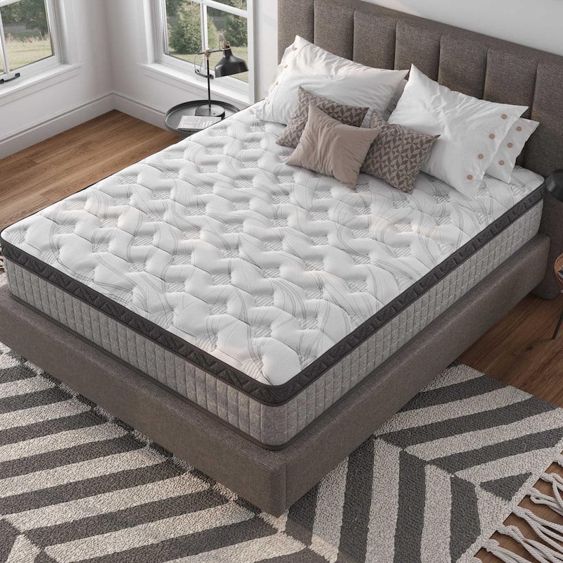 12" Diamond Innerspring Hybrid and Cool Gel Memory Foam Mattress