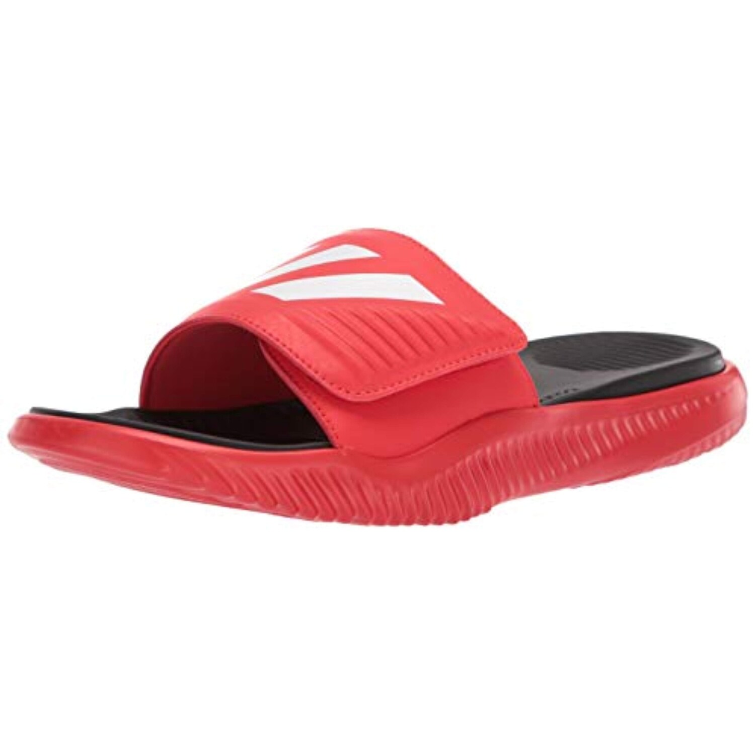 Shop Adidas Men S Alphabounce Slide Active Red White Black 11 M