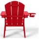 preview thumbnail 36 of 73, Laguna Kids Outdoor Poly Adirondack Chair with Cup Holder (Set of 2)