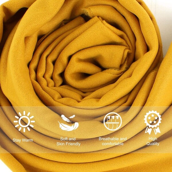 mens yellow cashmere scarf