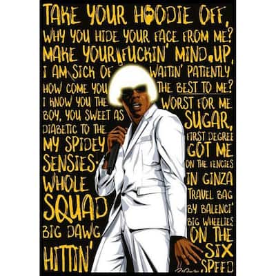 Tyler The Creator Glam Lyrics Art Poster - 24 x 36 Inch