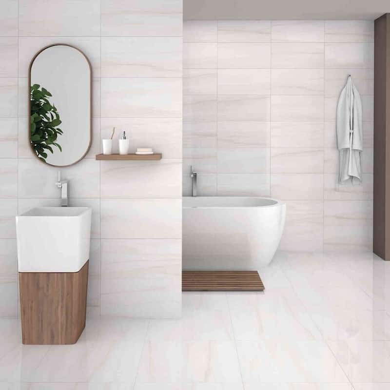 Soho 13x13 Matte Marble Look Porcelain Tile - Floor, Wall, Backsplash