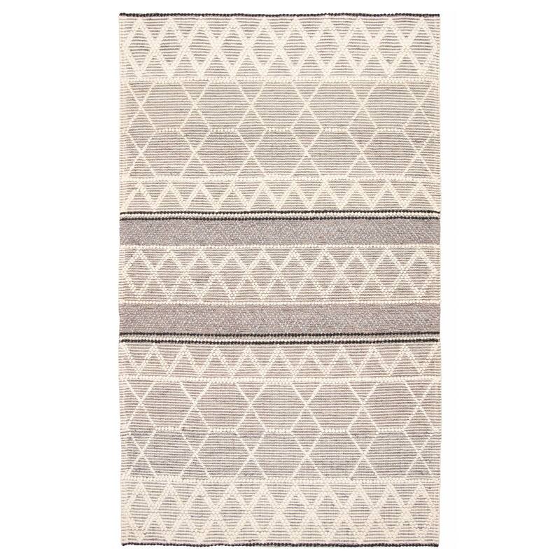 ECARPETGALLERY Braid weave Sienna Grey Wool Rug - 5'0 x 8'0 - Grey - 5'0 x 8'0