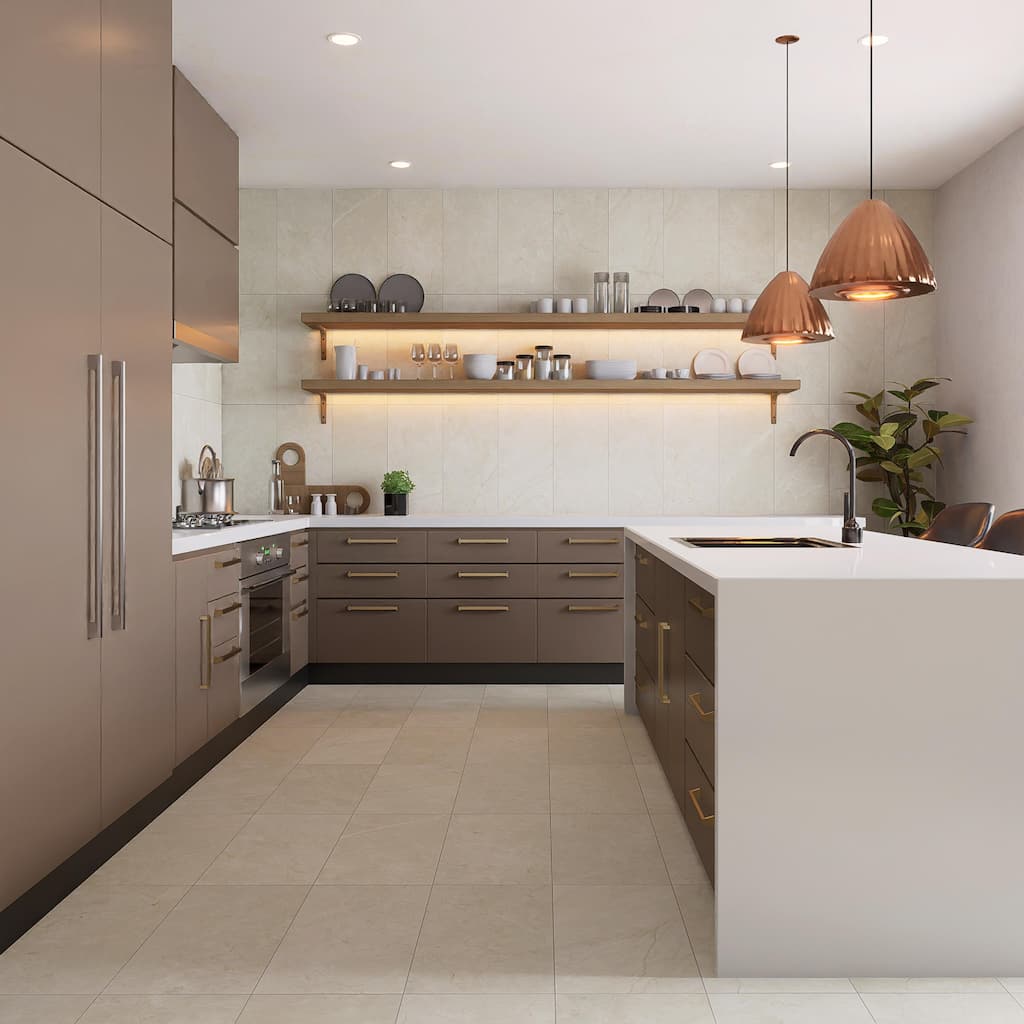 Merola Tile Reve Beige 11-3/4" x 23-1/2" Porcelain Floor and Wall Tile