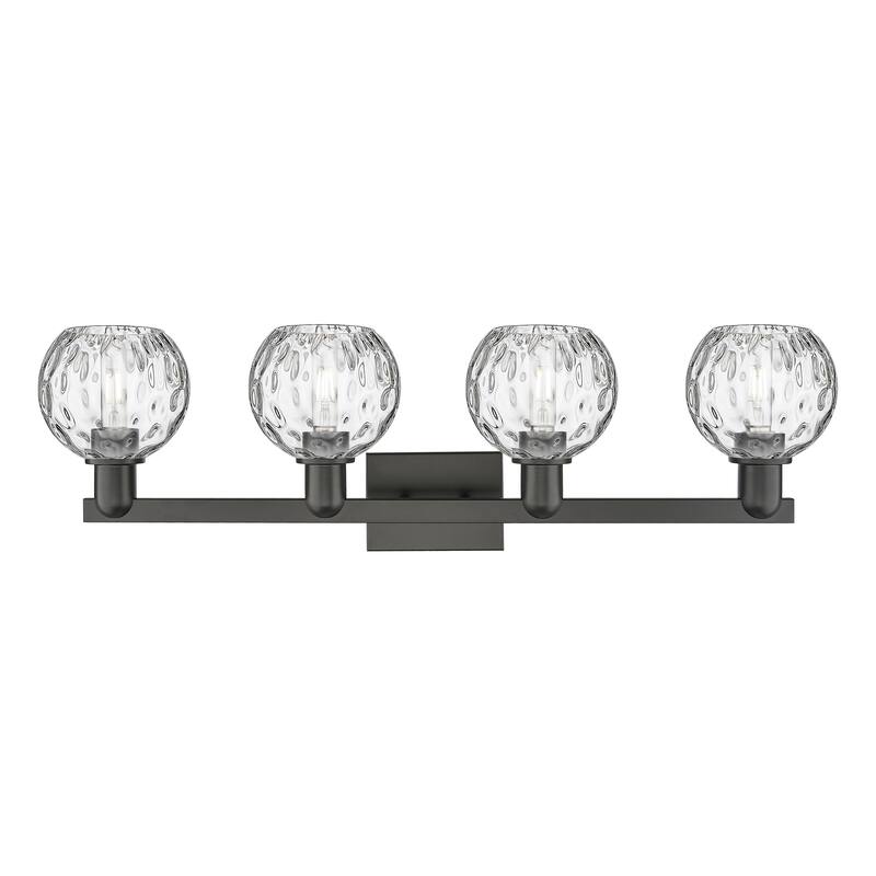 Innovations Lighting Endless Possibilities Arcadia - Athens Water Glass - 4 Light 33" Bath Vanity Light