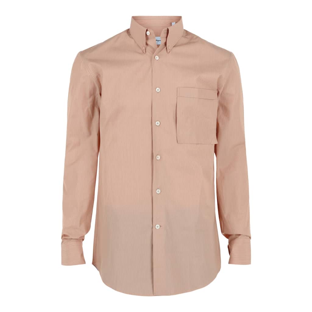 Ferragamo Striped Button-Up Shirt