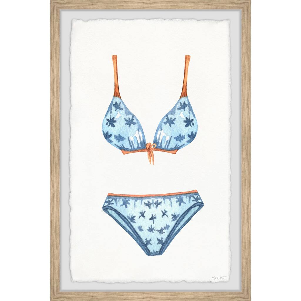 Buy the Bikini Framed Wall Art, Elegant Home Touch - Sophisticated Artwork for Refined Décor