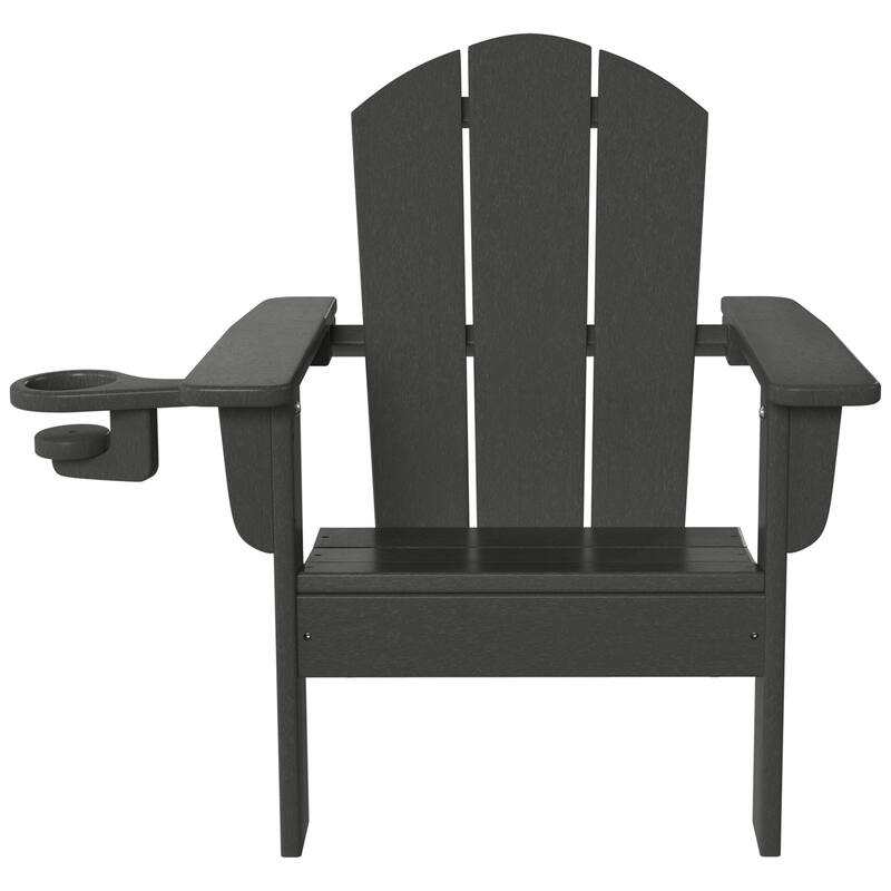 Laguna Kids Outdoor Poly Adirondack Chair with Cup Holder (Set of 2)