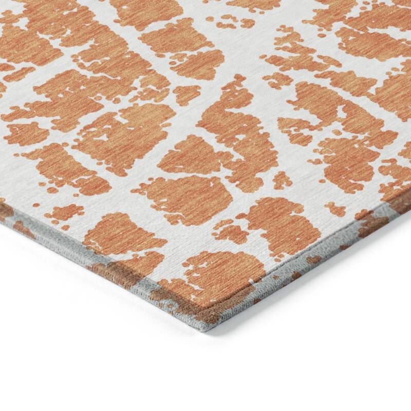 Nalu Artistic Abstract Weather Resistant Classic Meets Modern Outdoor Rug