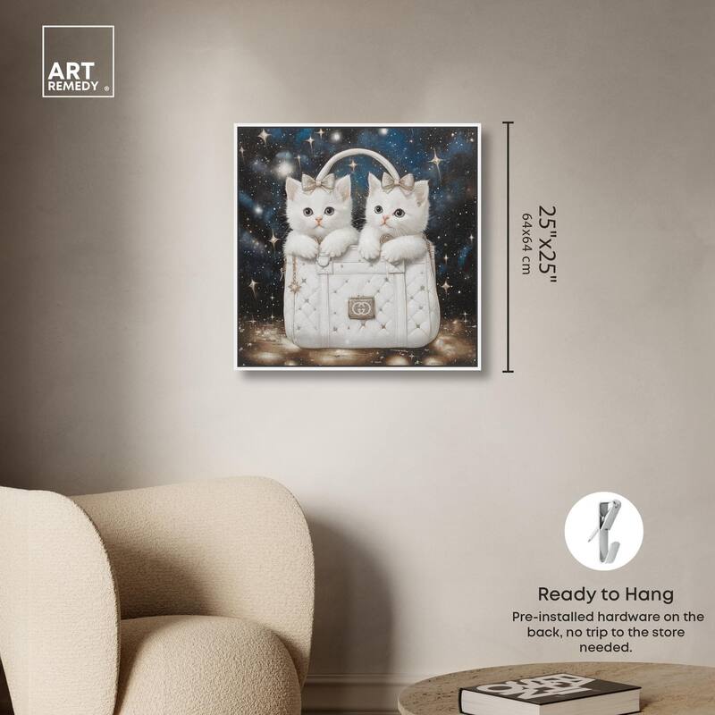 Constellation Kittens Purse Canvas by Art Remedy
