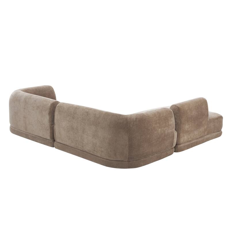 Christopher Knight Home - Modern L-Shaped Sectional Sofa Set & Chaise Lounge, High-Density Compressed Sponge, Fully Assembled