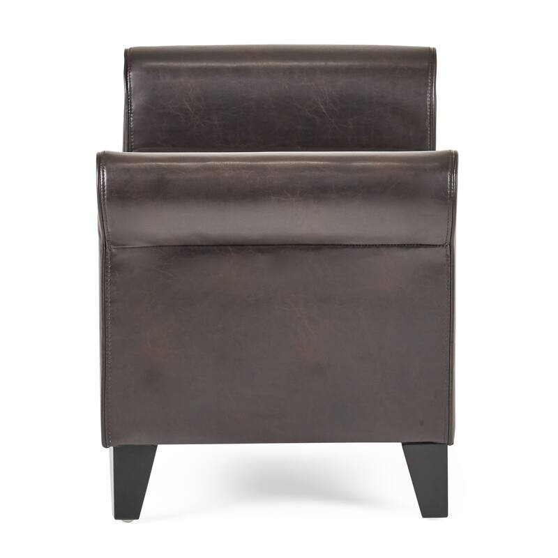 Hayes armed storage bench