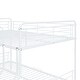 preview thumbnail 25 of 26, Contemporary Full XL over Queen Metal Bunk Bed with 2 Drawers, Black
