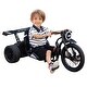 preview thumbnail 7 of 13, 24V 14Ah Ride On 3 Wheelers Go Kart for Kids, Battery Two 300W Motors Black