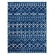 preview thumbnail 45 of 62, SAFAVIEH Berber Fringe Shag Liller Trellis Area Rug 8' x 10' - Dark Blue/Ivory - Rectangle