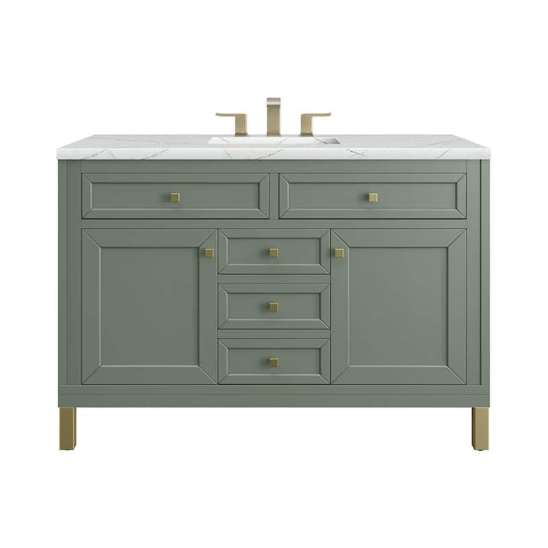 James Martin Vanities Chicago 48" Single Vanity, Smokey Celadon
