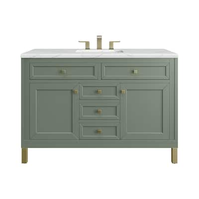 James Martin Vanities Chicago 48" Single Vanity, Smokey Celadon
