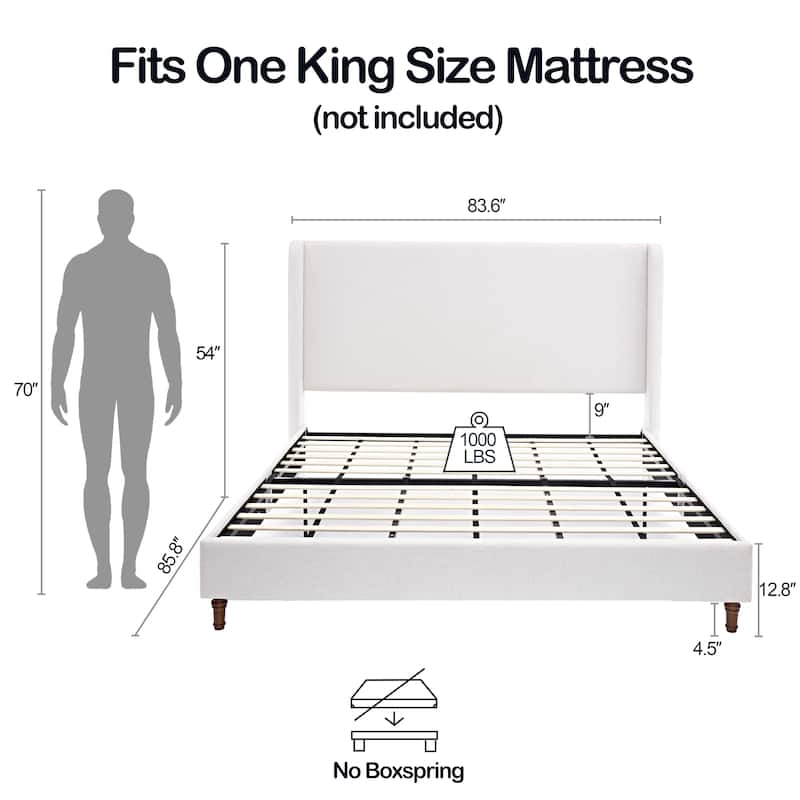 Harper Tall Headboard Upholstered Bed