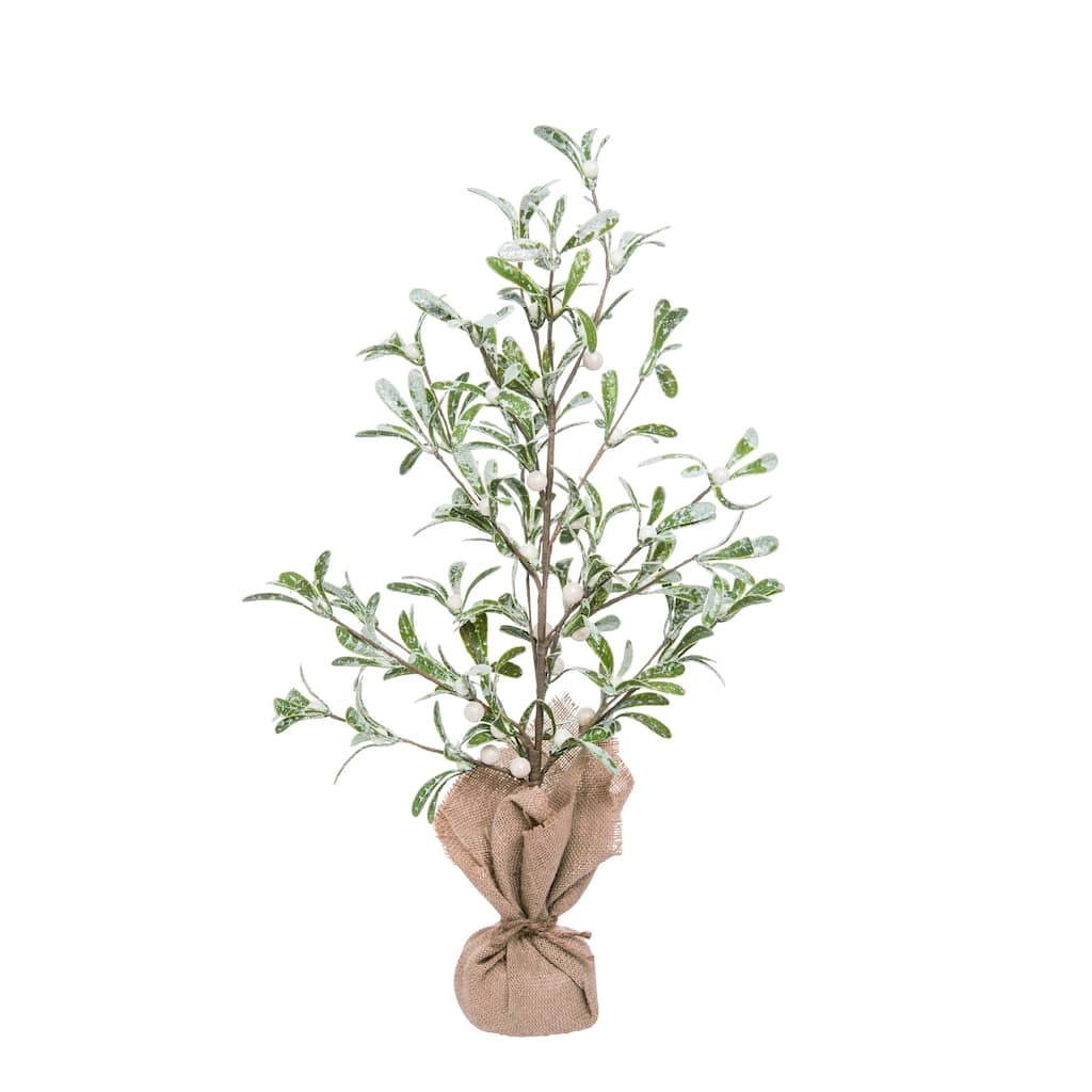 Transpac Artificial 27.56 in. Multicolor Christmas Mistletoe Berry Tree