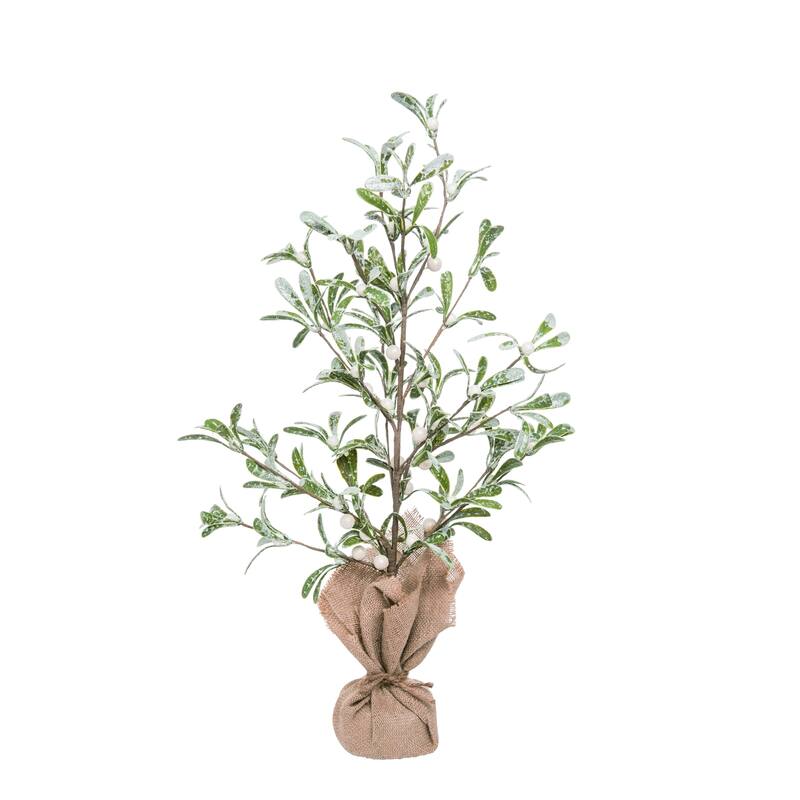 Transpac Artificial 27.56 in. Multicolor Christmas Mistletoe Berry Tree