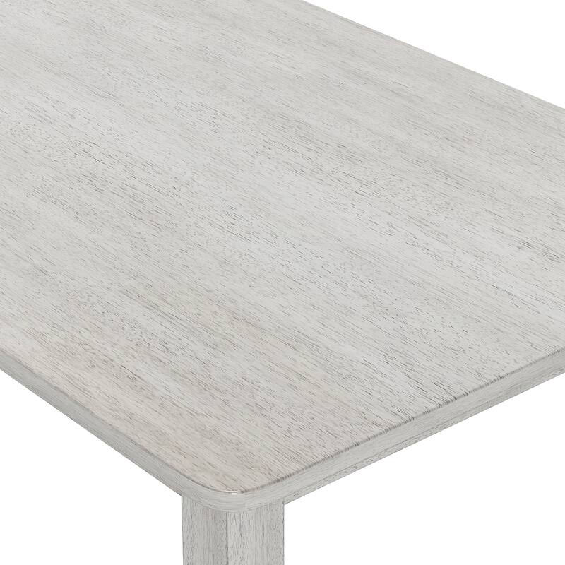 47 Inch Modern Wood Dining Table, Solid Wood Rectangular Dining Table for Kitchen