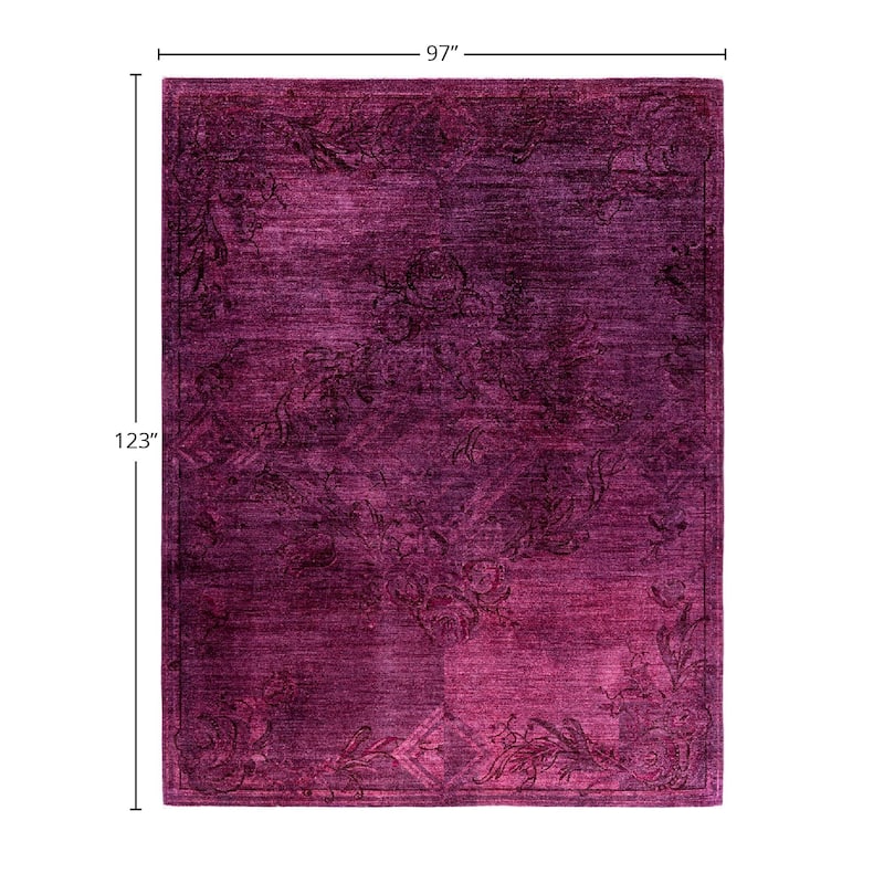 Contemporary Overdyed Wool Hand Knotted Area Rug - 8' 1" x 10' 3"