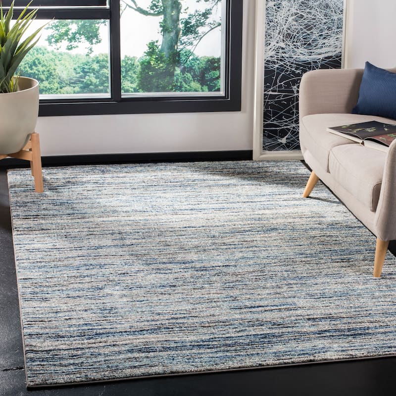 SAFAVIEH Galaxy Riet Modern Contemporary Rug - 9' x 12' - Blue/Grey