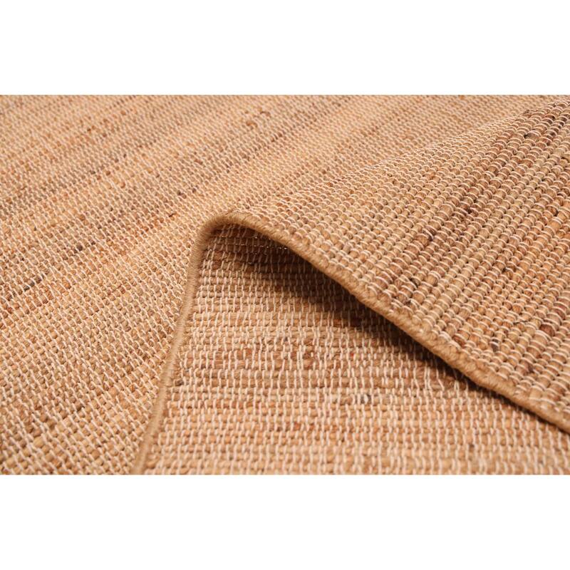 ECARPETGALLERY Flat-Weave Palas Denizli Tan Jute Kilim - 5'3 x 7'7