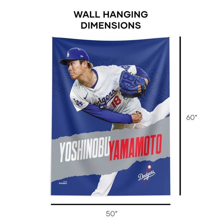 MLB Los Angeles Dodgers Player Wall Hanging - 50" x 60"