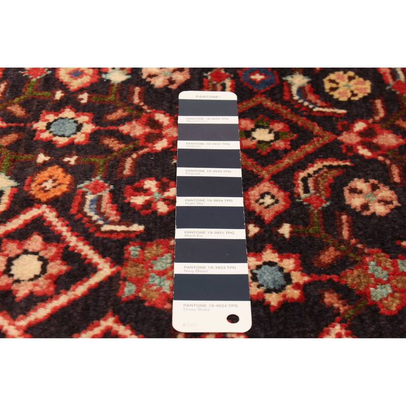 ECARPETGALLERY Hand-knotted Andelz Navy Wool Rug - 3'7 x 8'4