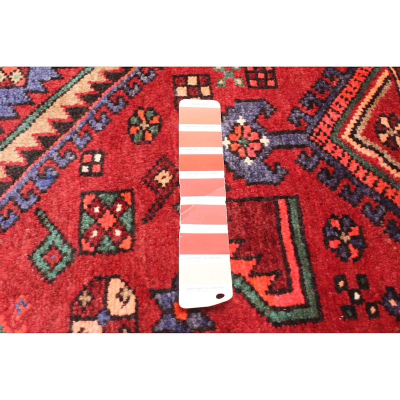 ECARPETGALLERY Hand-knotted Andelz Red Wool Rug - 4'7 x 7'1