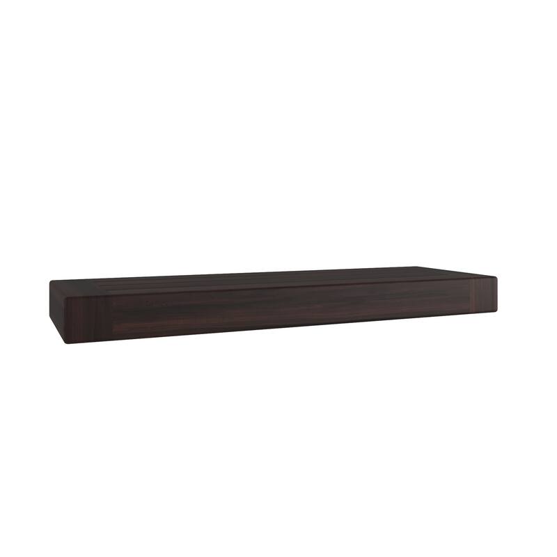 Obi OptiAREA Floating Teak Wall Shelf - Mocha - 18" Wide