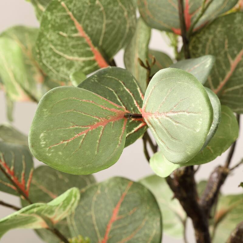 SAFAVIEH Vanessa Faux Decorative Eucalyptus Potted Artificial Tree - 13.4" W x 13.4" L x 34.3" H - 13Wx13Dx34H